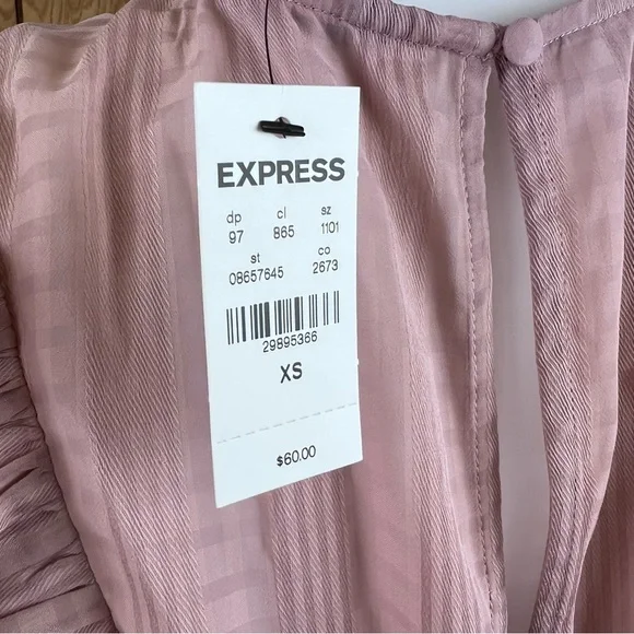 NWT Express Blush Peplum Blouse - Picture 4 of 5
